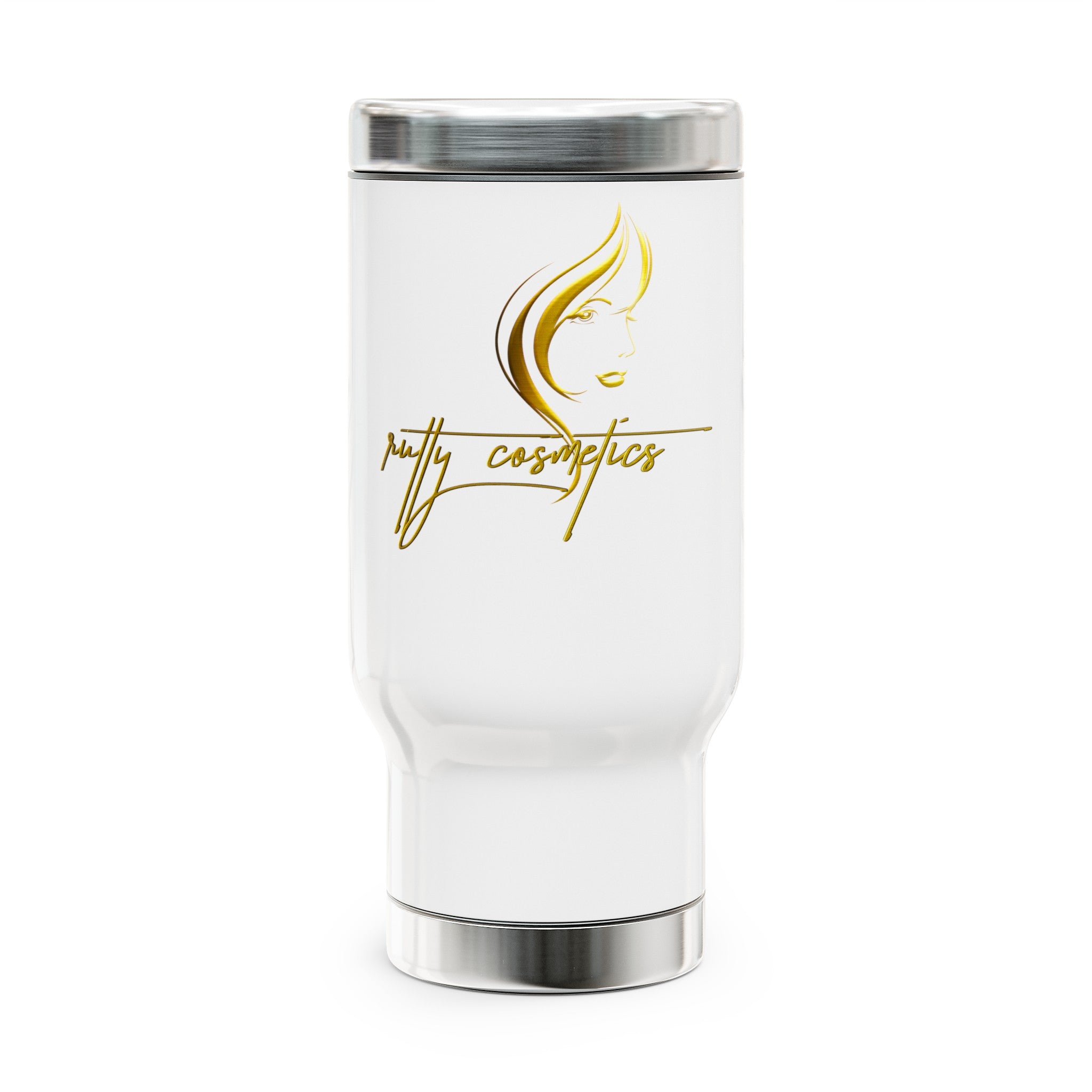 Stainless Steel Travel Mug with Handle, 14oz