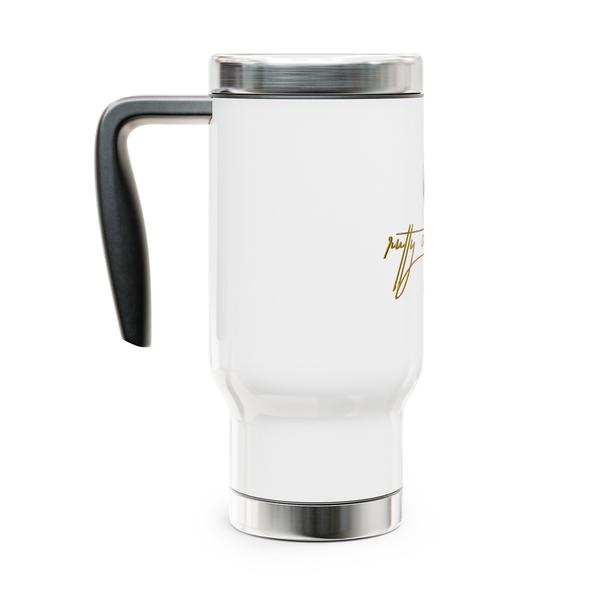 Stainless Steel Travel Mug with Handle, 14oz